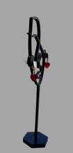 Load image into Gallery viewer, Earrings - Hanging red Swarovski crystal earrings on Sterling silver
