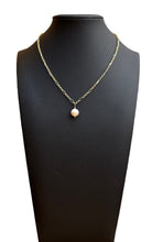 Load image into Gallery viewer, Necklace - 14K GF with a 9mm white fresh water pearl and a 3 inch extender
