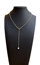 Load image into Gallery viewer, Necklace - 14K GF with a 9mm white fresh water pearl and a 3 inch extender
