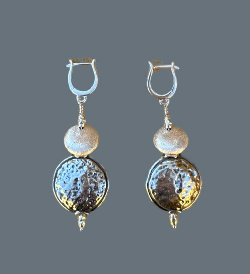Earrings - Hand made sterling silver hanging earrings