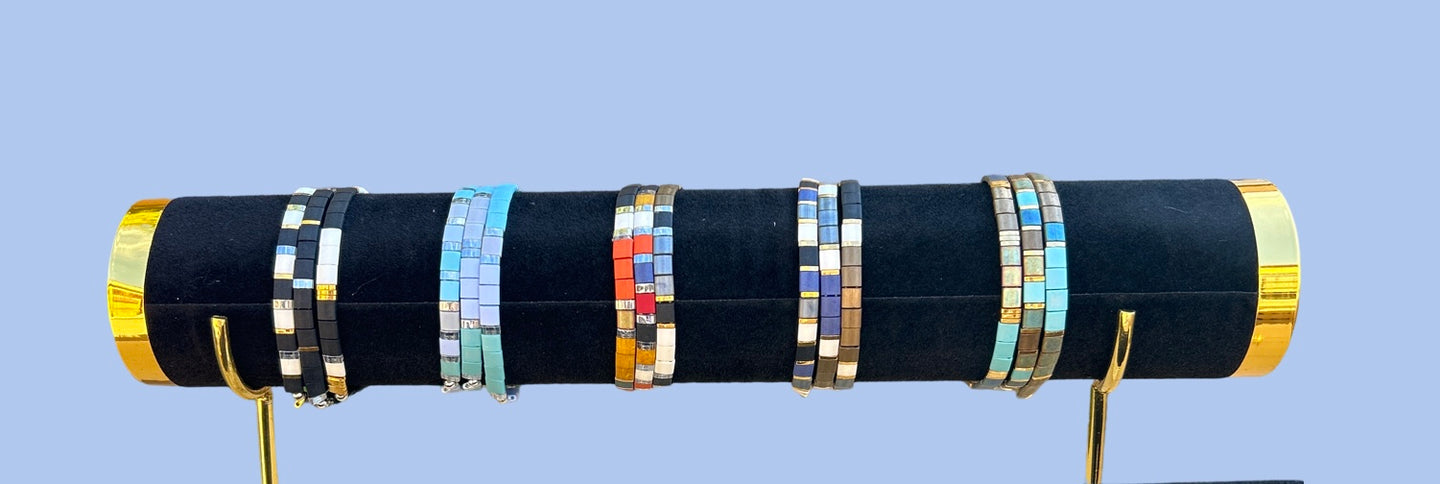 bracelets - stretch bracelets in multiple colors