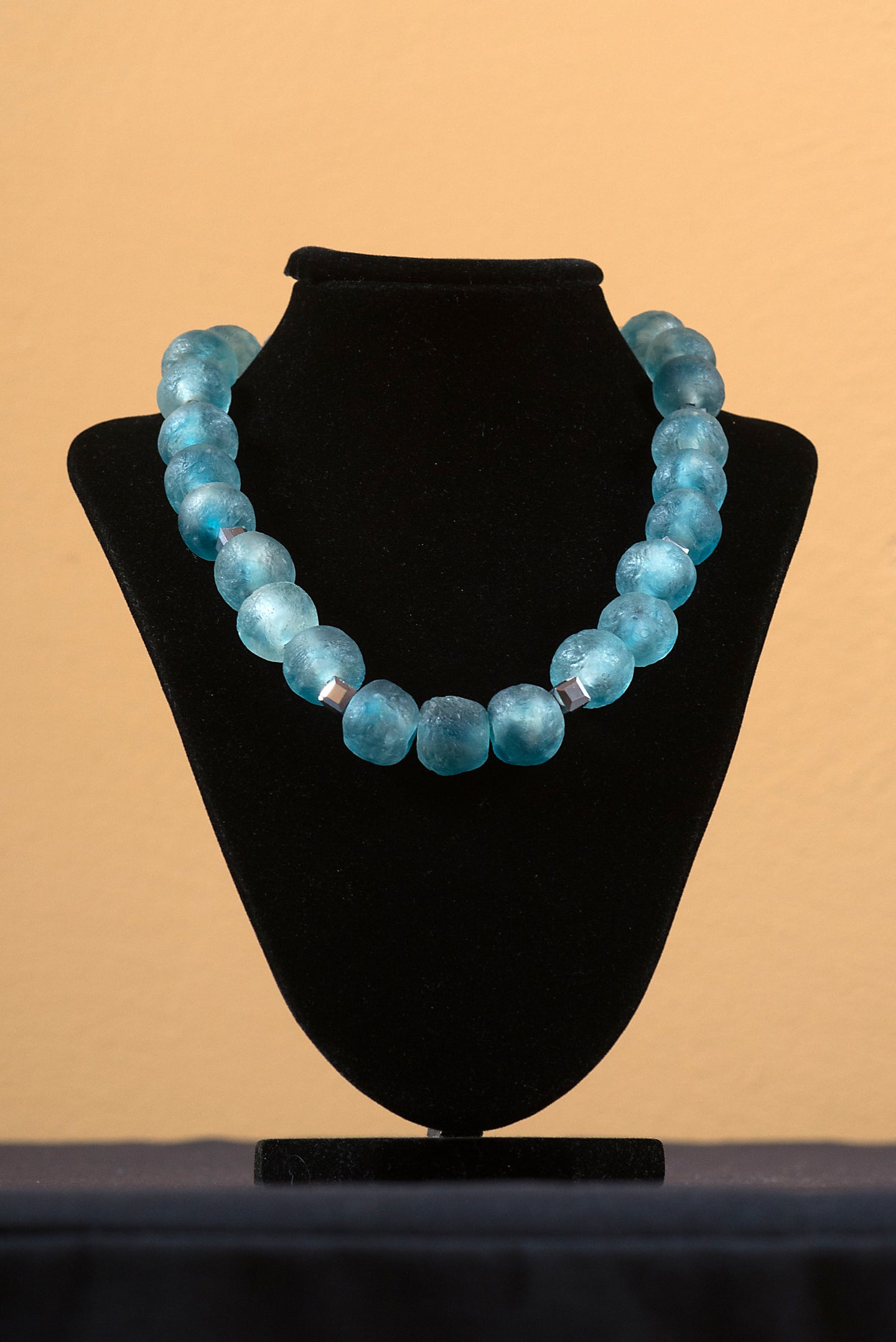 Necklace - Blue Wave Marine Recycled Glass