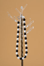 Load image into Gallery viewer, Necklace - White Jade, Black Dotted Agate
