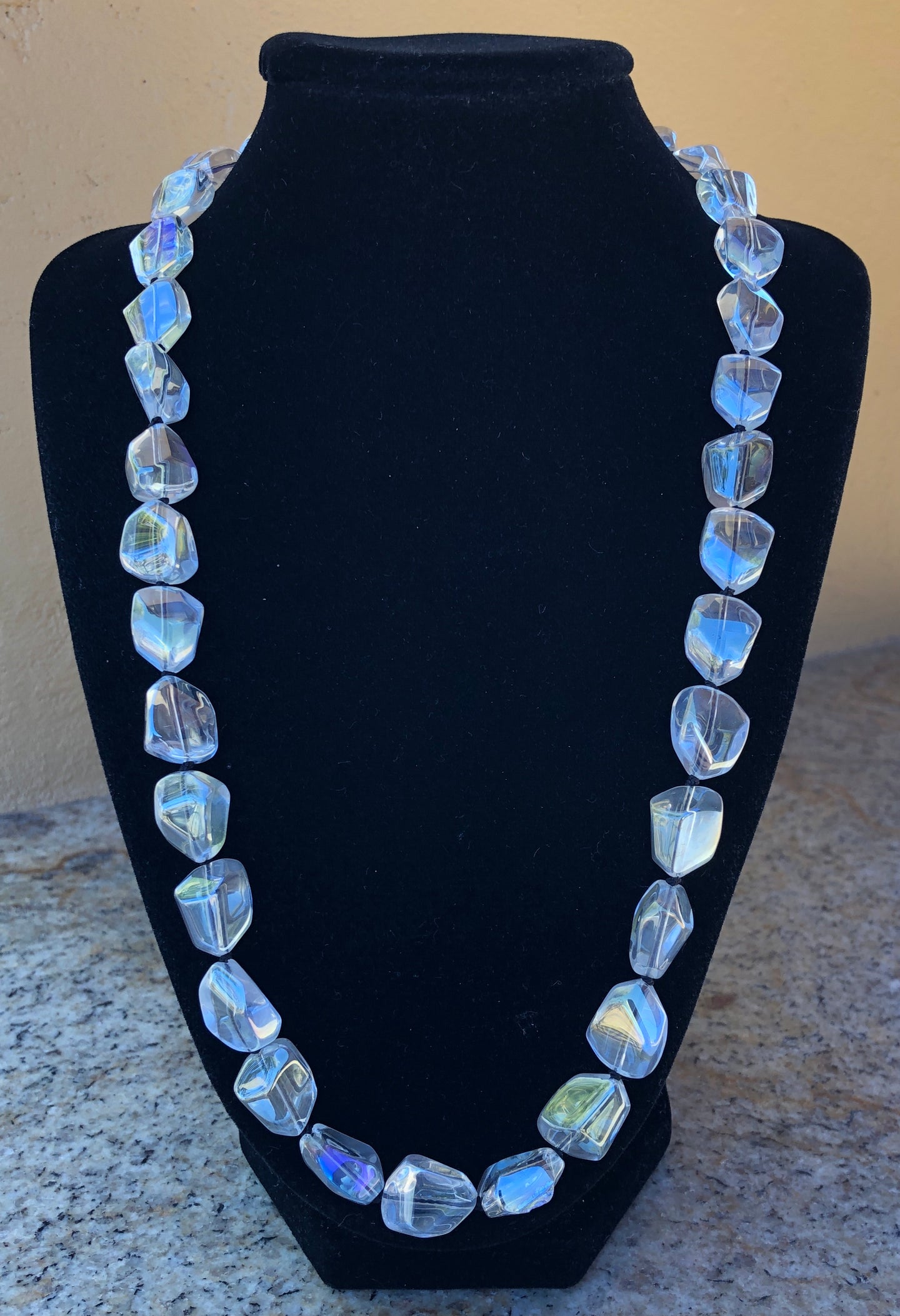 Necklace - Iridescent Crystal Beads