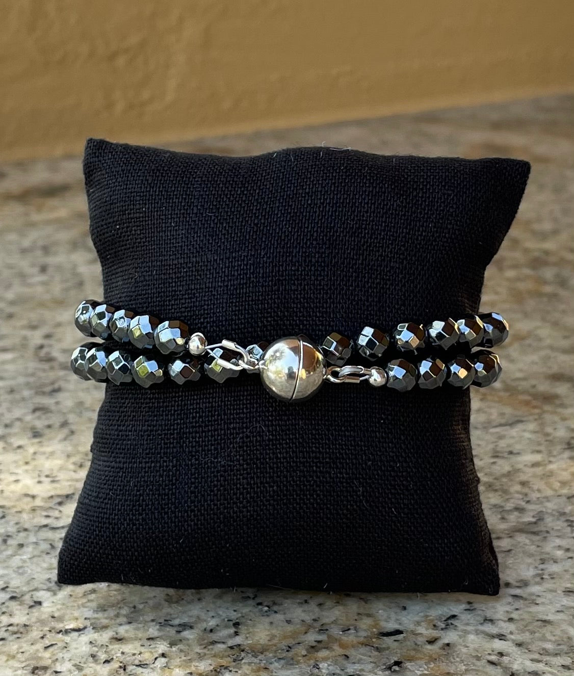 Bracelet - double wrap with magnetic clasp