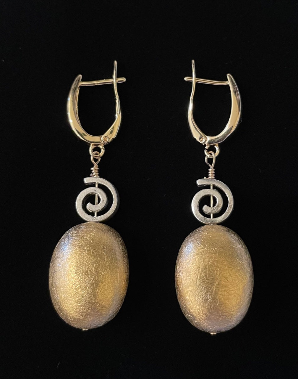 Earrings - Sterling silver and 14K gold filled hanging earrings
